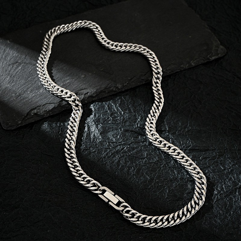 Men Accessories Neck Chain - 7 MM Stainless Steel Cuban Chains