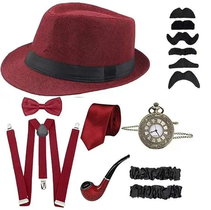 Men'S Accessories In The 1920S - Men Party Props 1920S Theme Cosplay