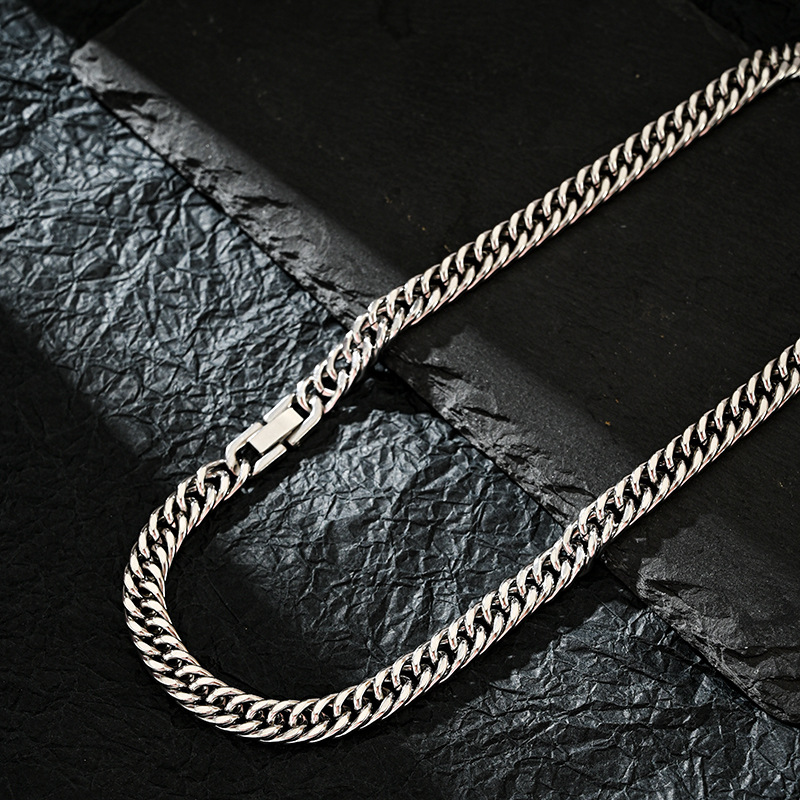 7 MM Stainless Steel Cuban Cha - Men Accessories Neck Chain review and price