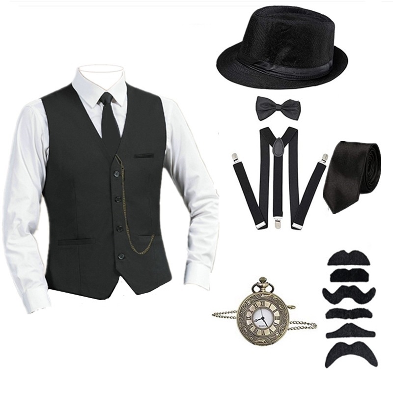 Halloween 1920s Men's Costume  - Men'S Accessories In The 1920S review and price
