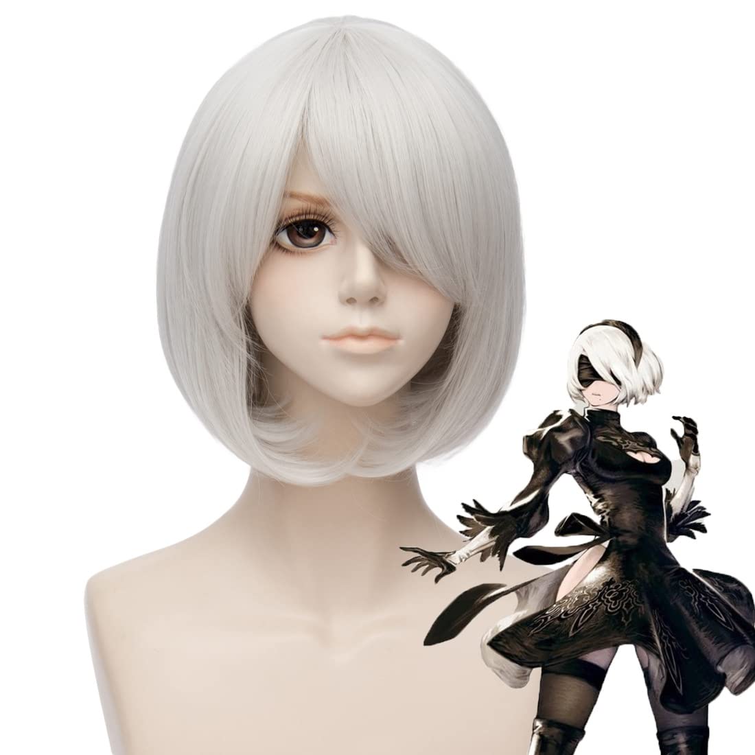 Short Sliver Cosplay Wigs for  - Men'S Accessories Types review and price