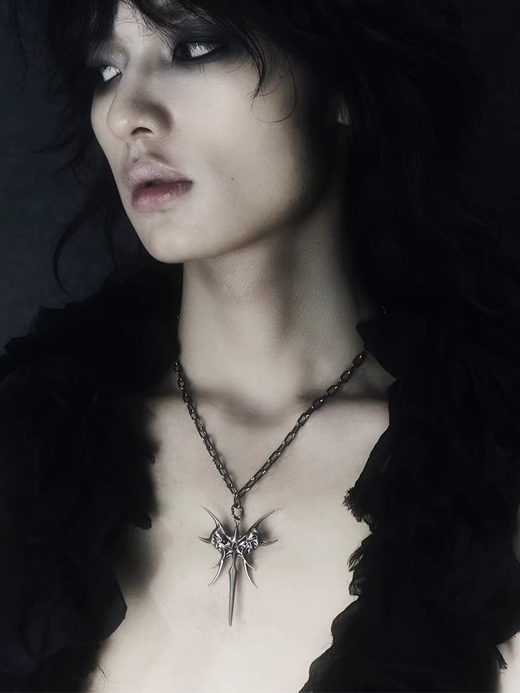 2025 New Punk Necklace Silver  - Men Accessories Neck Chain review and price