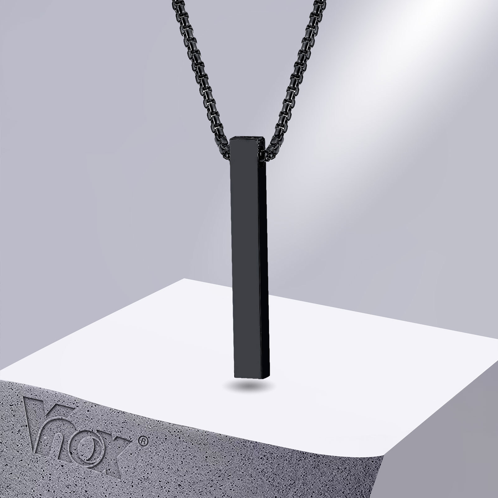 Vnox 5mm Pillar Necklace for M - Men Accessories Neck Chain review and price